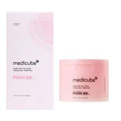 MEDICUBE PDRN PINK COLLAGEN TONING GEL TONER PAD 120ML 70PADS MEDICUBE PDRN PINK COLLAGEN TONING GEL TONER PAD 120ML 70PADS
