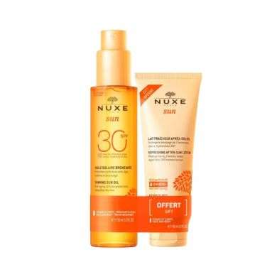 NUXE OFFRE NUXE HUILE BRONZANTE SPF30 150 ML + LAIT FRAICHEUR APRES SOLEIL 100ML OFFERT NUXE OFFRE NUXE HUILE BRONZANTE SPF30 150 ML + LAIT FRAICHEUR APRES SOLEIL 100ML OFFERT
