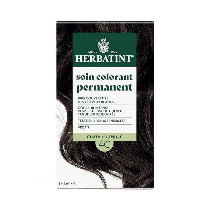 HERBATINT SOIN COLORANT PERMANENT 4C CHATAIN CENDRE 150 ML HERBATINT SOIN COLORANT PERMANENT 4C CHATAIN CENDRE 150 ML