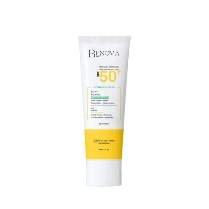 BENOVA ECRAN SOLAIRE SPF 50+ HYDRA SUN FLUID 50G BENOVA ECRAN SOLAIRE SPF 50+ HYDRA SUN FLUID 50G