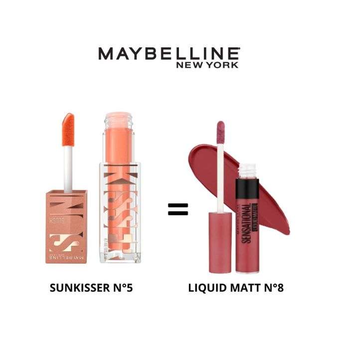 MAYBELLINE OFFRE SPECIALE SUNKISSER BLUSH 05 + RAL SENSATIONNEL LIQUID MATT N8 MAYBELLINE OFFRE SPECIALE SUNKISSER BLUSH 05 + RAL SENSATIONNEL LIQUID MATT N8