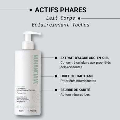 NUHANCIAM LAIT CORPS ECLAIRCISSANT TACHES 500 ML NUHANCIAM LAIT CORPS ECLAIRCISSANT TACHES 500 ML