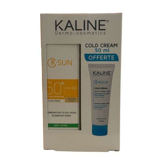 KALINE K SUN PACK CREME FLUIDE TEINTE NATURELLE CLAIRE 50 ML + COLD CREAM K AQUA 50 ML OFFERTE KALINE K SUN PACK CREME FLUIDE TEINTE NATURELLE CLAIRE 50 ML + COLD CREAM K AQUA 50 ML OFFERTE
