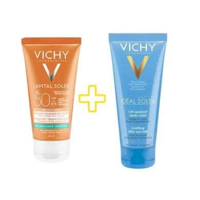 VICHY OFFRE CAPITAL SOLEIL BB CREME ANTI-BRILLANCE TEINTEE TOUCHER SEC 50 ML + VICHY LIAT APAISANT 100ML OFFERT VICHY OFFRE CAPITAL SOLEIL BB CREME ANTI-BRILLANCE TEINTEE TOUCHER SEC 50 ML + VICHY LIAT APAISANT 100ML OFFERT