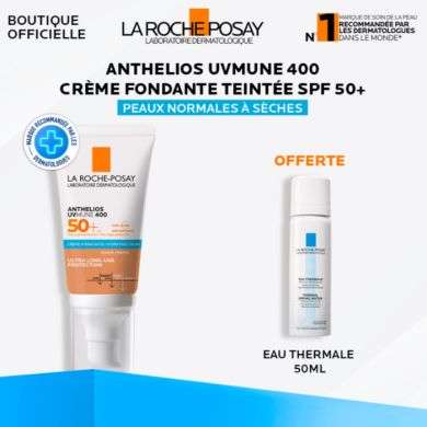 LA ROCHE POSAY OFFRE WEB ANTHELIOS UVMUNE 400 SPF 50+ TEINTEE 50ML + EAU THERMALE 50ML OFFERT LA ROCHE POSAY OFFRE WEB ANTHELIOS UVMUNE 400 SPF 50+ TEINTEE 50ML + EAU THERMALE 50ML OFFERT