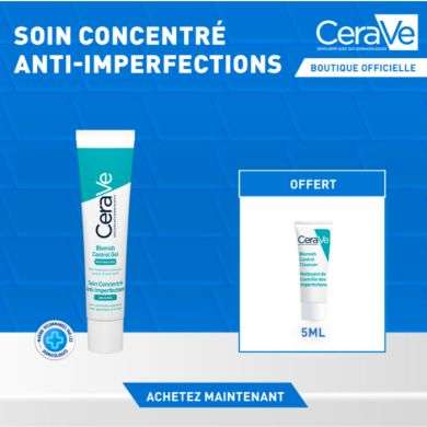 CERAVE OFFRE SOIN CONCENTRE ANTI IMPERFECTIONS 40 ML+FORMAT VOYAGE OFFERT