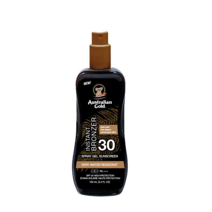 AUSTRALIAN GOLD INSTANT BRONZE SPRAY GEL SPF30 ECRAN SOLAIRE 100ML AUSTRALIAN GOLD INSTANT BRONZE SPRAY GEL SPF30 ECRAN SOLAIRE 100ML