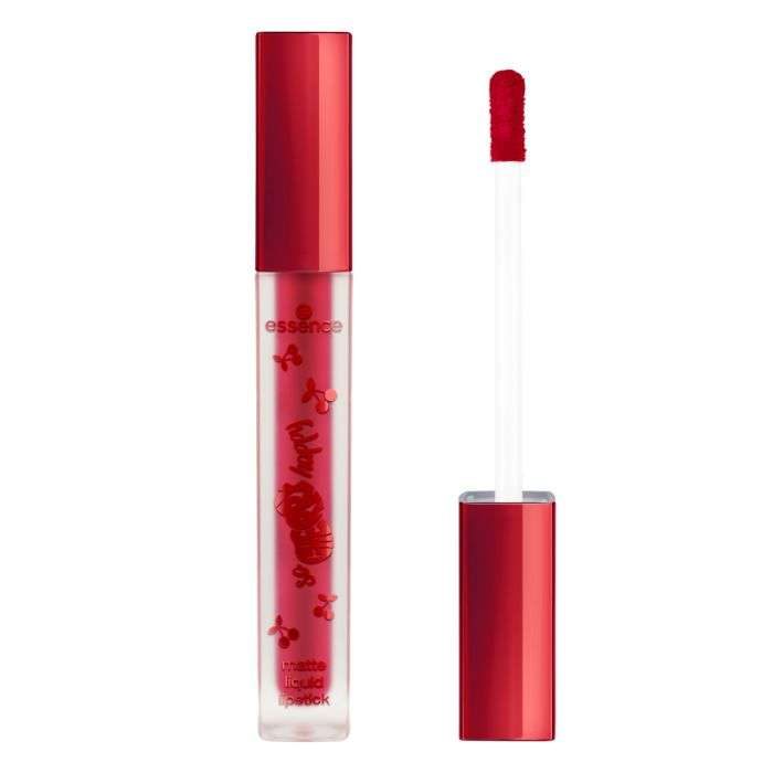 ESSENCE SO CHERRY HAPPY MATTE LIQUID LIPSTICK 01 CHERRY KISSES ESSENCE SO CHERRY HAPPY MATTE LIQUID LIPSTICK 01 CHERRY KISSES