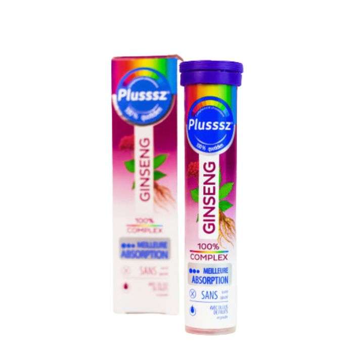 PLUSSSZ 100% GINSENG COMPLEX 20 COMPRIMES PLUSSSZ 100% GINSENG COMPLEX 20 COMPRIMES