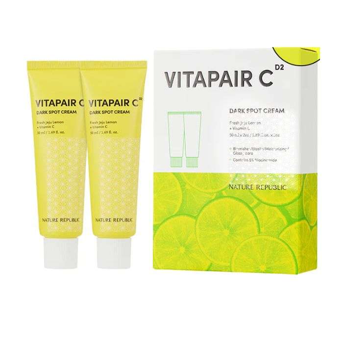 NATURE REPUBLIC VITAPAIR C D2 DUO CREME ECLAIRCISSANT NATURE REPUBLIC VITAPAIR C D2 DUO CREME ECLAIRCISSANT