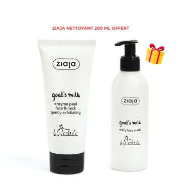 ZIAJA OFFRE GOATS MILK EXFOLIANT DOUX 75 ML + NETTOYANT 200ML OFFERT ZIAJA OFFRE GOATS MILK EXFOLIANT DOUX 75 ML + NETTOYANT 200ML OFFERT