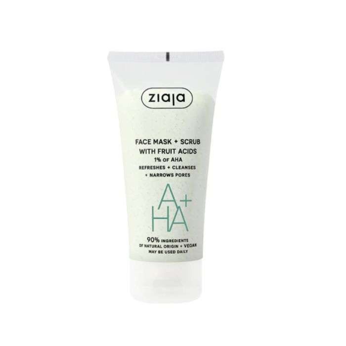 ZIAJA AHA+ MASQUE + GOMMAGE AUX ACIDES DE FRUITS 1% AHA 55ML ZIAJA AHA+ MASQUE + GOMMAGE AUX ACIDES DE FRUITS 1% AHA 55ML