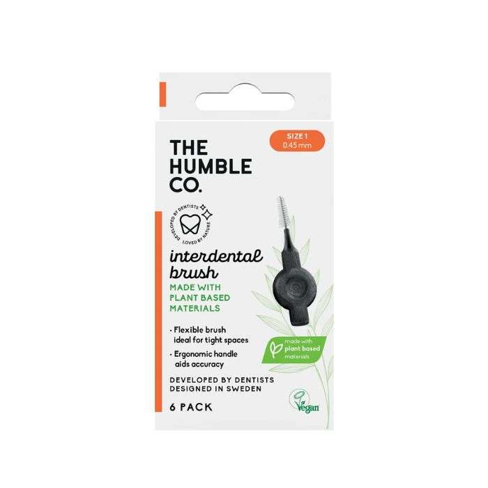 THE HUMBLE CO BROSSE INTER DENTAIRE PLANT BASED TAILLE 1 PACK DE 6 THE HUMBLE CO BROSSE INTER DENTAIRE PLANT BASED TAILLE 1 PACK DE 6