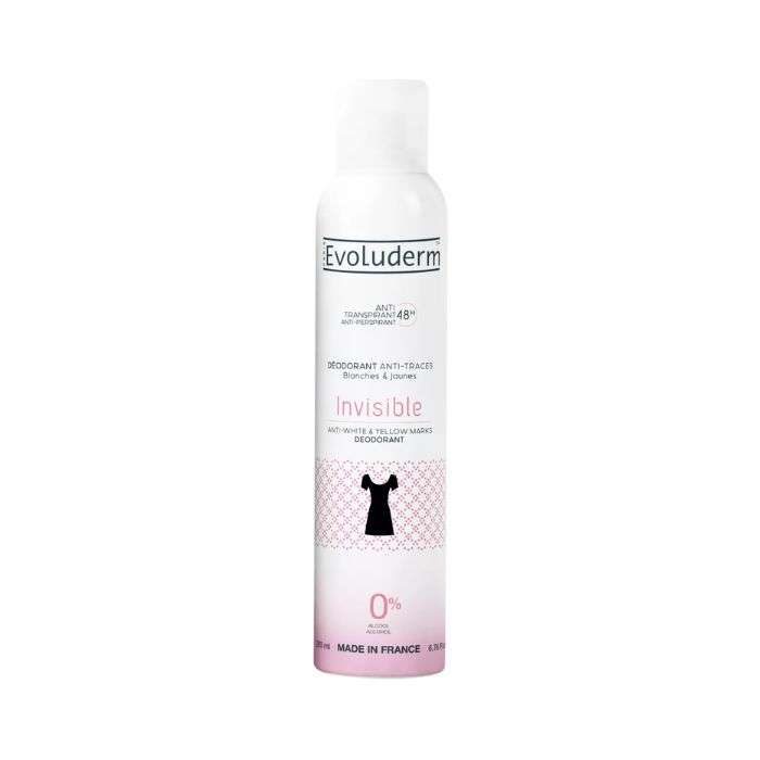 EVOLUDERM DEODORANT ANTI TRANSPIRANT 48H INVISIBLE 200ML EVOLUDERM DEODORANT ANTI TRANSPIRANT 48H INVISIBLE 200ML