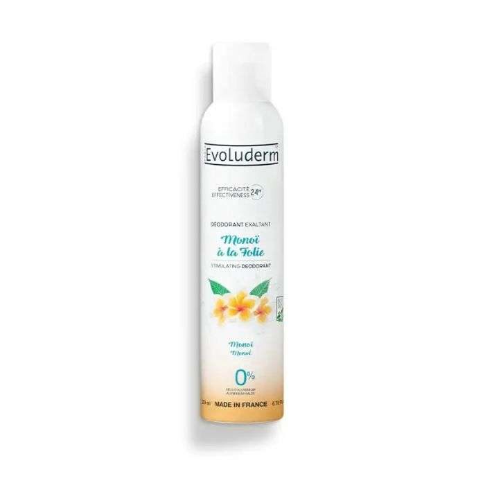 EVOLUDERM DEODORANT MONOI A LA FOLIE EFFICACITE 24H 200ML EVOLUDERM DEODORANT MONOI A LA FOLIE EFFICACITE 24H 200ML