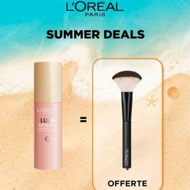 L'OREAL PARIS OFFRE WEB LUMI LE GLOW STICK ILLUMINATEUR 6.5G + BROSSE OFFERTE L'OREAL PARIS OFFRE WEB LUMI LE GLOW STICK ILLUMINATEUR 6.5G + BROSSE OFFERTE