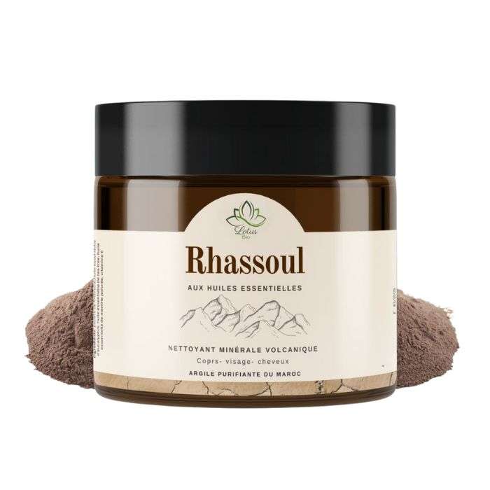 LOTUS BIO RHASSOUL AUX HUILES ESSENTIELLES EN POUDRE 200 G
