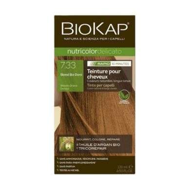 BIOKAP NUTRICOLOR DELICATO RAPID 7.33 BLOND BLE DORE 135ML BIOKAP NUTRICOLOR DELICATO RAPID 7.33 BLOND BLE DORE 135ML