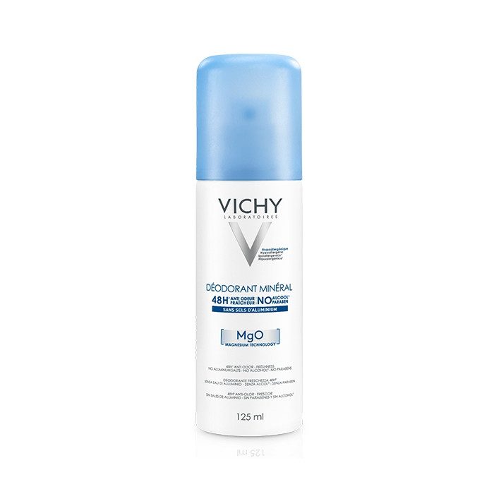 VICHY DÉODORANT MINÉRAL MgO 48 HEURES SPRAY 125ml VICHY DÉODORANT MINÉRAL MgO 48 HEURES SPRAY 125ml