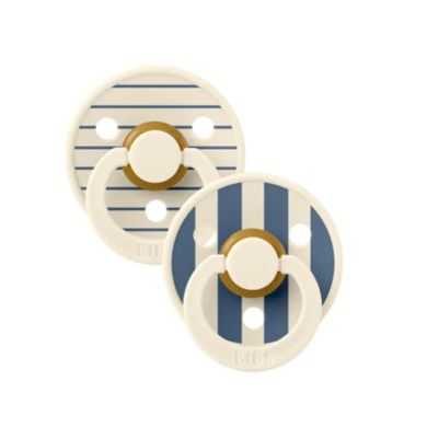 BIBS COLOUR NATURAL RUBBER SUCETTE RONDE STUDIO COLLECTION PACK DE 2 IVOIRE ET BLEU 6MOIS+ BIBS COLOUR NATURAL RUBBER SUCETTE RONDE STUDIO COLLECTION PACK DE 2 IVOIRE ET BLEU 6MOIS+