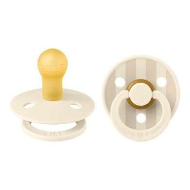 BIBS COLOUR NATURAL RUBBER SUCETTE RONDE STUDIO COLLECTION PACK DE 2 IVOIRE ET VANILLE 6MOIS+ BIBS COLOUR NATURAL RUBBER SUCETTE RONDE STUDIO COLLECTION PACK DE 2 IVOIRE ET VANILLE 6MOIS+