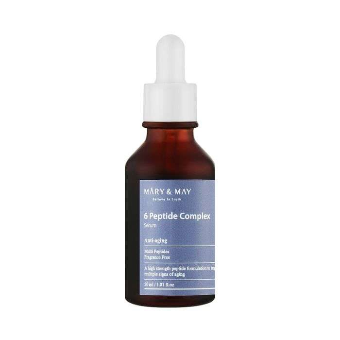 MARY AND MAY 6 PEPTIDE COMPLEX SERUM 30ML MARY AND MAY 6 PEPTIDE COMPLEX SERUM 30ML