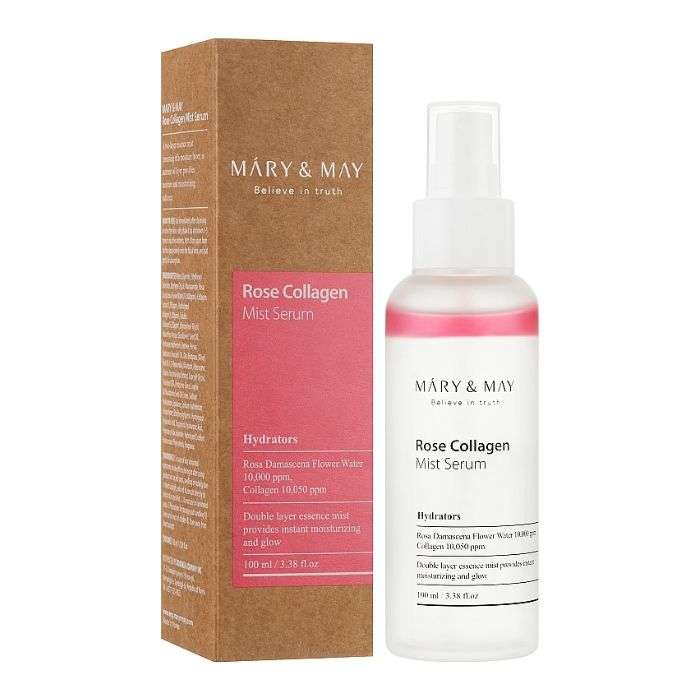 MARY AND MAY ROSE COLLAGEN MIST SERUM 100ML MARY AND MAY ROSE COLLAGEN MIST SERUM 100ML