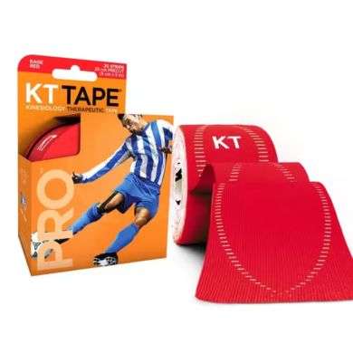 KT TAPE PRO EXTRA TISSU SYNTHETIQUE ULTRA RESPIRANT 20 STRIPS RAGE RED
