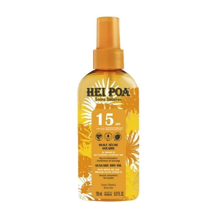 HEI POA HUILE SECHE SOLAIRE AU MONOI SPF15 HEI POA HUILE SECHE SOLAIRE AU MONOI SPF15