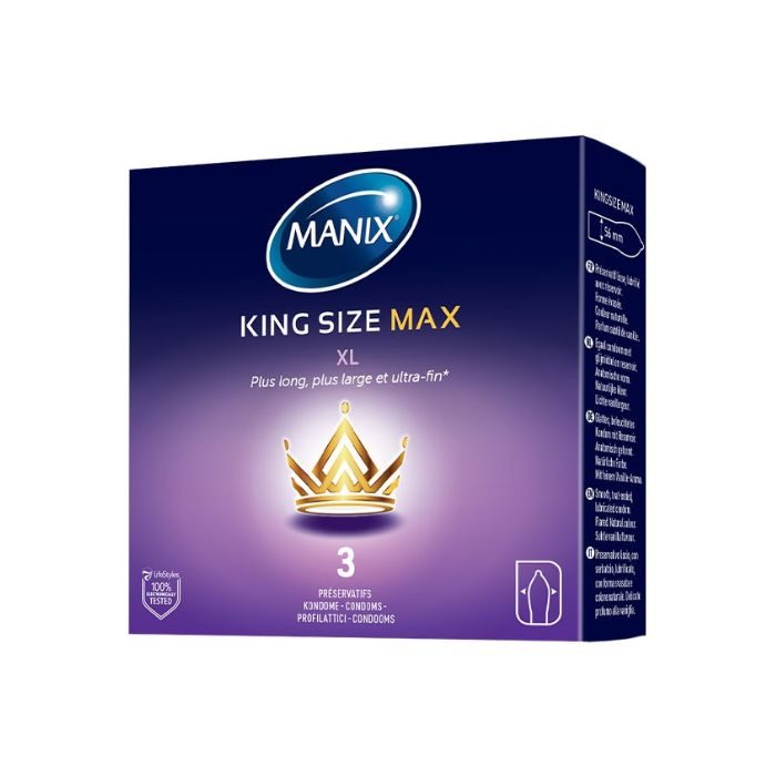 MANIX KING SIZE MAX XL 3 PRESERVATIFS 