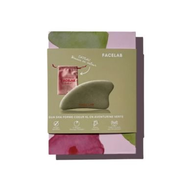 FACELAB GUA SHA FORME COEUR XL EN AVENTURINE VERTE FACELAB GUA SHA FORME COEUR XL EN AVENTURINE VERTE