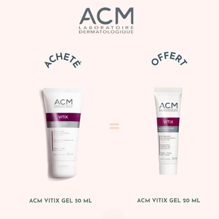 ACM VITIX OFFRE GEL REGULATEUR 50 ML + GEL REGULATEUR 20ML ACM VITIX OFFRE GEL REGULATEUR 50 ML + GEL REGULATEUR 20ML