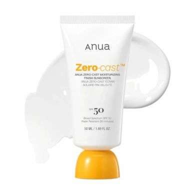 ANUA ZERO CAST MOISTURIZING FINISH SUNSCREEN SPF50+ PA+50ML  ANUA ZERO CAST MOISTURIZING FINISH SUNSCREEN SPF50+ PA+50ML