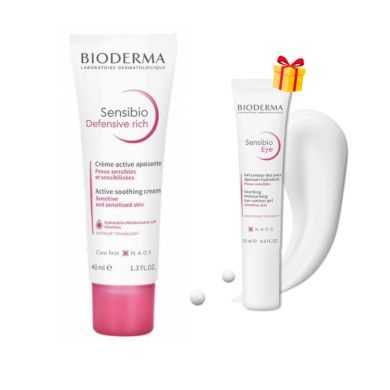 BIODERMA OFFRE SENSIBIO DEFENSIVE RICHE CREME ACTIVE APAISANTE 40 ML+ SENSIBIO GEL CONTOUR YEUX 15ML OFFERT  BIODERMA OFFRE SENSIBIO DEFENSIVE RICHE CREME ACTIVE APAISANTE 40 ML+ SENSIBIO GEL CONTOUR YEUX 15ML OFFERT