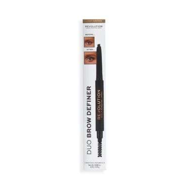 MAKEUP REVOLUTION DUO BROW DEFINER CRAYON A SOURCILS MAKEUP REVOLUTION DUO BROW DEFINER CRAYON A SOURCILS