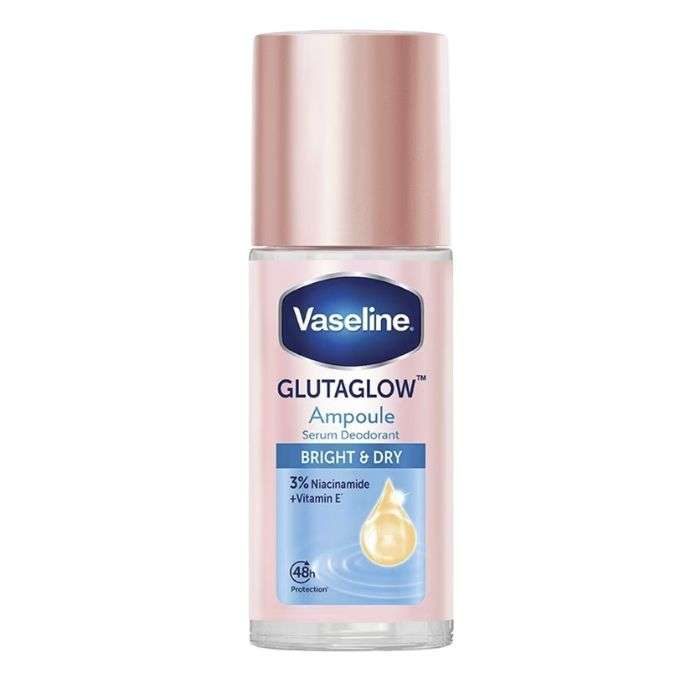 VASELINE GLUTAGLOW AMPOULE SERUM DEODORANT BRIGHT AND DRY 45ML