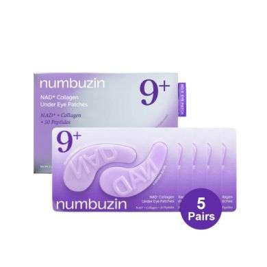 NUMBUZIN 9+ NAD + COLLAGEN UNDER EYE PATCHES PACK DE 5 NUMBUZIN 9+ NAD + COLLAGEN UNDER EYE PATCHES PACK DE 5
