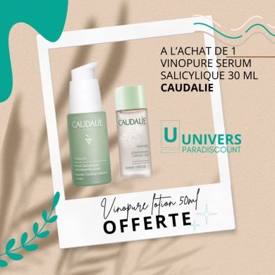 CAUDALIE OFFRE VINOPURE SERUM SALICYLIQUE ANTI IMPERFECTIONS 30 ML CAUDALIE OFFRE VINOPURE SERUM SALICYLIQUE ANTI IMPERFECTIONS 30 ML