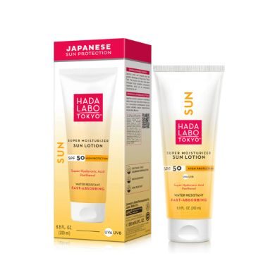 HADA LABO SUPER MOISTRIZER SUN LOTION SPF50 200 ML HADA LABO SUPER MOISTRIZER SUN LOTION SPF50 200 ML