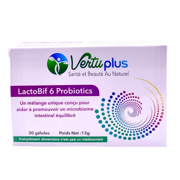VERTUPLUSLACTOBIF 6 PROBIOTICS 30 GELULES VERTUPLUSLACTOBIF 6 PROBIOTICS 30 GELULES