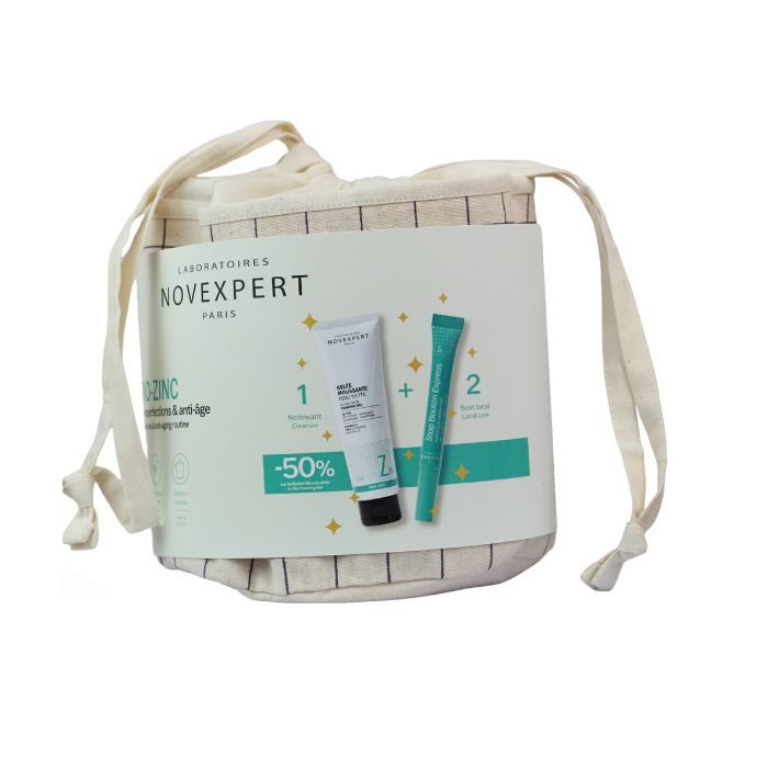 NOVEXPERT COFFRET TRIO ZINC GELEE MOUSSANTE + STOP BOUTON NOVEXPERT COFFRET TRIO ZINC GELEE MOUSSANTE + STOP BOUTON
