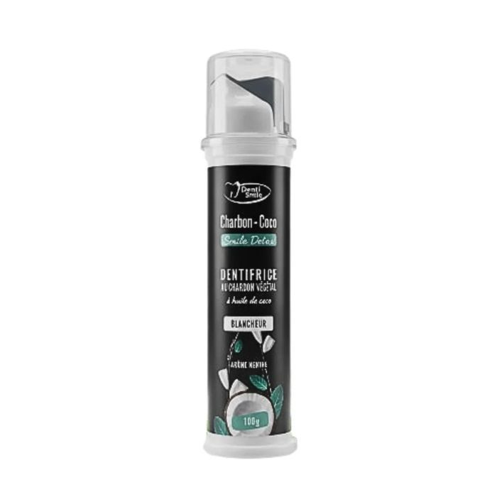 DENTI SMILE DENTIFRICE AU CHARBON COCO 100GR DENTI SMILE DENTIFRICE AU CHARBON COCO 100GR