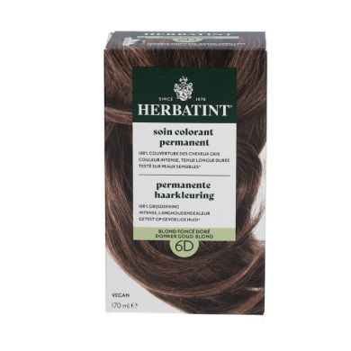 HERBATINT SOIN COLORANT PERMANENT 6D BLOND FONCE DORE 150 ML HERBATINT SOIN COLORANT PERMANENT 6D BLOND FONCE DORE 150 ML