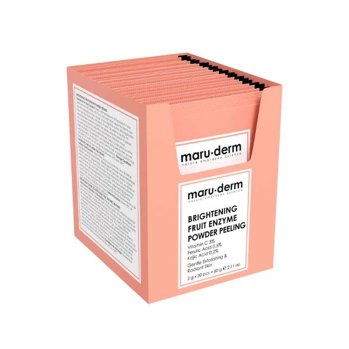 MARU DERM PEELING ECLAIRCISSANTE AUX ENZYMES DE FRUITS EN POUDRE 60G MARU DERM PEELING ECLAIRCISSANTE AUX ENZYMES DE FRUITS EN POUDRE 60G