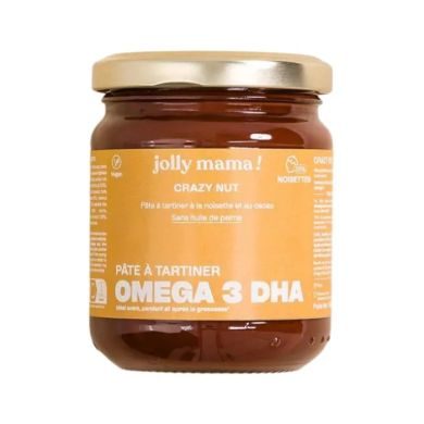 JOLLY MAMA CRAZY NUT PATE A TARTINER PRE ET POST NATAL 220 G JOLLY MAMA CRAZY NUT PATE A TARTINER PRE ET POST NATAL 220 G