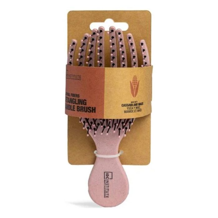 IDC INSTITUTE NATURAL FIBRES DETANGLING HANDLE BRUSH IDC INSTITUTE NATURAL FIBRES DETANGLING HANDLE BRUSH