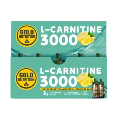 GOLD NUTRITION L-CARNITINE 3000 CALIFORNIA LEMON FLAVOUR 20 UNIDOSES GOLD NUTRITION L-CARNITINE 3000 CALIFORNIA LEMON FLAVOUR 20 UNIDOSES