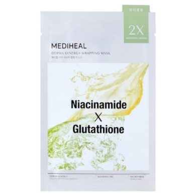 MEDIHEAL DERMA SYNERGY WRAPPING MASK NIACINAMIDE X GLUTATHIONE 25 ML MEDIHEAL DERMA SYNERGY WRAPPING MASK NIACINAMIDE X GLUTATHIONE 25 ML