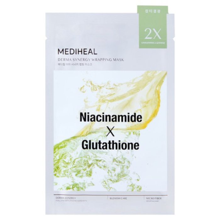 MEDIHEAL DERMA SYNERGY WRAPPING MASK NIACINAMIDE X GLUTATHIONE 25 ML MEDIHEAL DERMA SYNERGY WRAPPING MASK NIACINAMIDE X GLUTATHIONE 25 ML