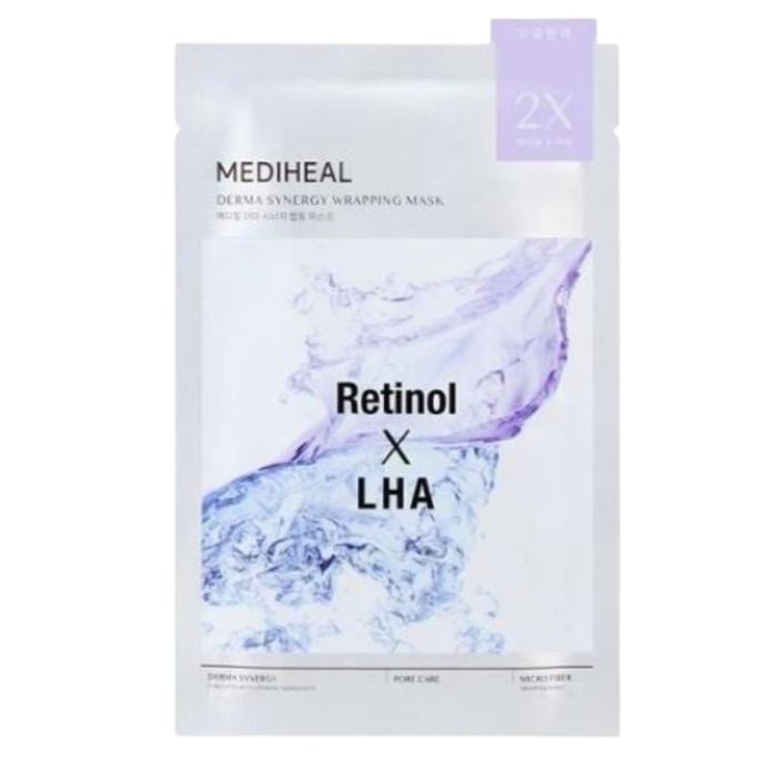 MEDIHEAL DERMA SYNERGY WRAPPING MASK RETINOL X LHA 25 ML MEDIHEAL DERMA SYNERGY WRAPPING MASK RETINOL X LHA 25 ML